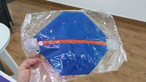 Blue Waterproof Makeup Pouch