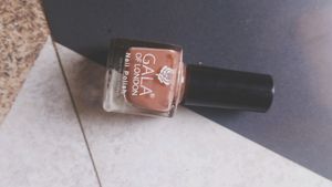 Beautiful nude shade and sparkle nail paints