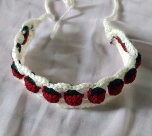 Crochet Strawberry Headband