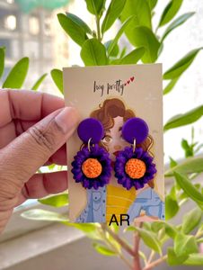 Purple Hues Earring