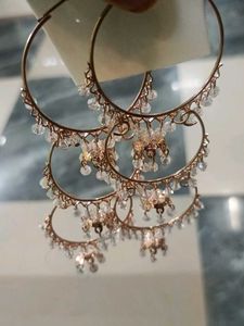 Boho Crystal Hoop Earrings