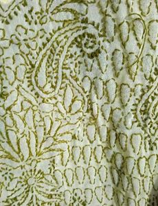 Yellowish Green Embroidered Chikankari Kurta