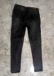 Charcoal Grey Straight Fit Jeans