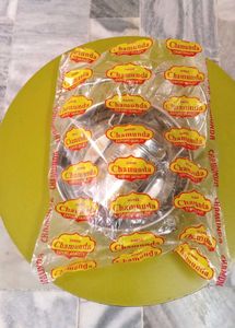 Combo of steel kadhai and milk container.
