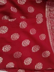 Maroon Banarasi Silk Saree