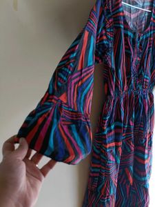 Multi Color A- Line Maxi Dress Fits All Size