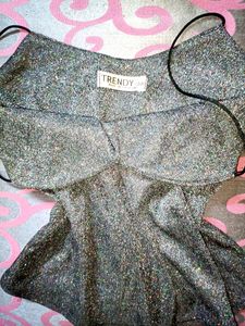 Sexy Black Shimmer Top