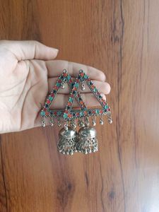 Triangle Jhumka Earrings