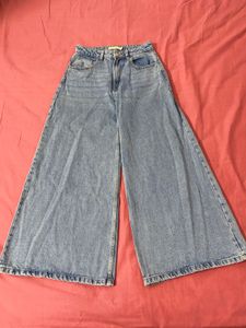 Wide Leg Denim Jeans