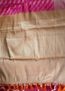 Pink And Orenge Saree