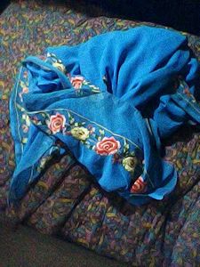 Beautiful Blue Floral Saree for Sale