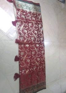 Elegant Maroon Saree