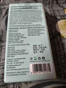 DOT &amp; KEY Barrier Repair Moisture Stick SPF 50