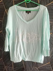Aqua Color Top