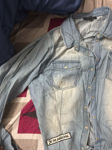 Denim Button-Down Shirt