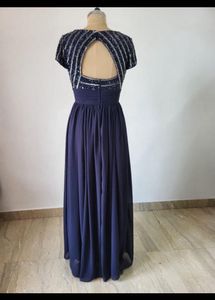 Elegant Navy Blue Maxi Dress
