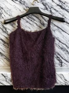 Fuzzy Purple Tank Top