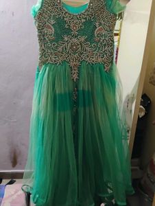Green Embellished Formal Dress
