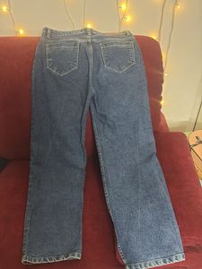 Navy Blue Straight-Fit Jeans | Size 30