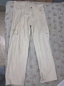Beige Cargo Pants