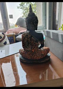 Elegant Black Buddha Statue in Meditative Pose