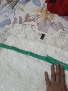 Elegant White Lace Mini Dress