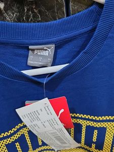 Puma Blue Graphic Sweatshirt