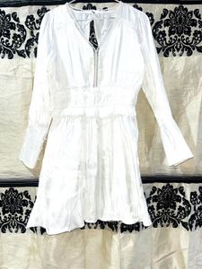 White Long Sleeve Dress