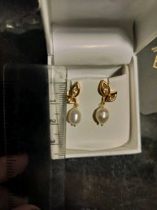 Price Drop!Fresh Water Pearl&amp;German Silver Earring