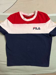 Fila Crop Tri Colour Tee