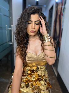 Gold Sequin Party Dress