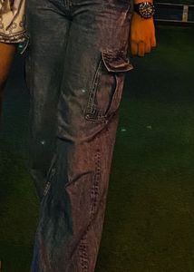 H&amp;M Denim Cargo Jeans