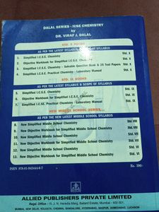 Dalal chemistry Textbook Class 10