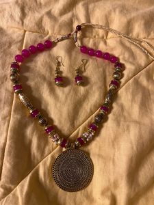 Pink Beats Jewellery Set