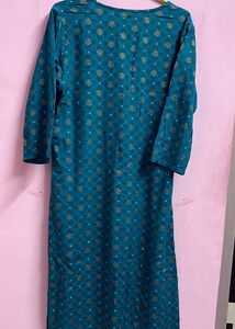 Elegant Teal Printed Kurta