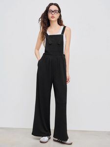 BLACK COTTON CORDUROY DUNGAREES