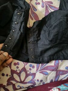 42 size front hook  Comfortable Black Bra