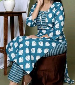 Xl Cotton Kurti Pant Set