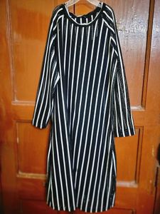 Striped Mesh Cover-Up