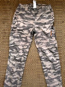 Camo Print Cargo Pants