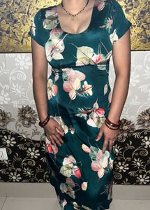 satin crepe suit salwar 01 time used only