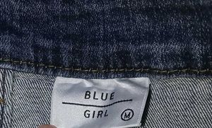 Blue Straight Leg Jeans