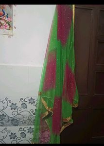 Net Dupatta With Free Gift