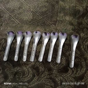 Mini Stainless Steel Spoon Set Of 8