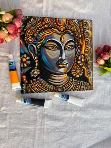 Krishna Abstract Painting On Canvas