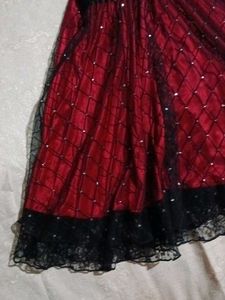 Red &amp; Black Party Dress