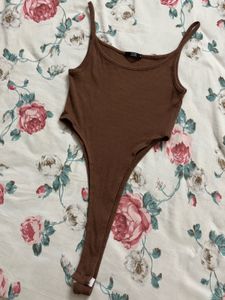 Brown Bodysuit Tank Top