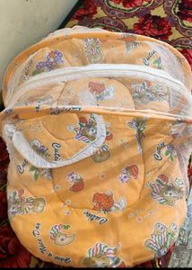 Baby Bedding Cum Mosquito Net With Pillow For Sale