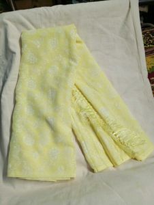 Lemon Yellow Floral Scarf