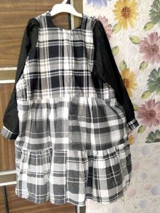 Plaid Tiered Tunic